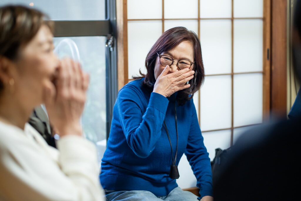 笑顔の娘さん