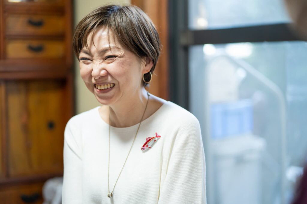 娘さんの笑顔