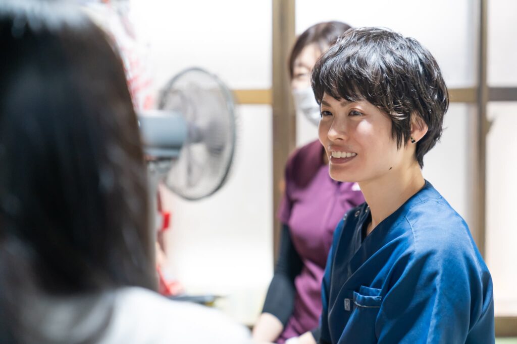医師の笑顔